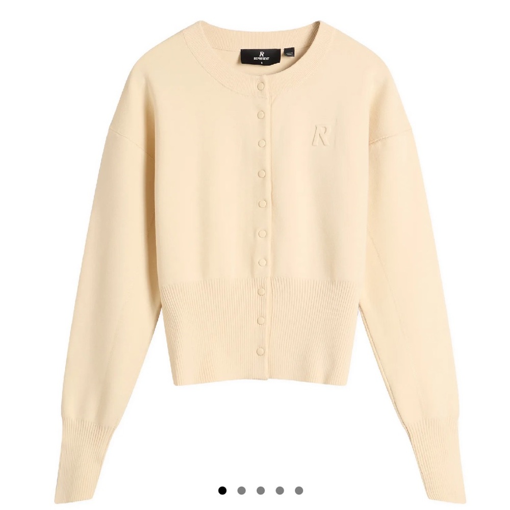 NWT Represent Louie Cardigan in Off White | M